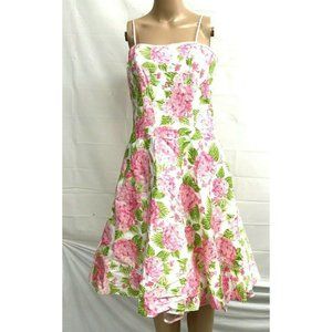 Georgio Fiorline sz 8 Flora Print Dress Spaghetti Strap